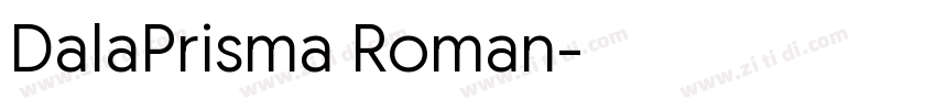 DalaPrisma Roman字体转换